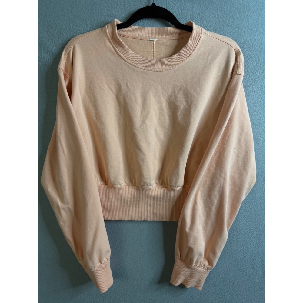Lululemon Cropped Sweatshirt Women's Large‎ Comfy Pullover Athleisure